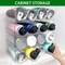 Water Bottle Organizer, Stackable Kitchen Home Pantry Organization and Storage Shelf, Plastic Water Bottle Holder for Fridge Cabinet Organizer and Storage, Tumbler Travel Mug Cup Organizer